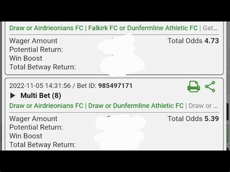 bet slips for tomorrow.